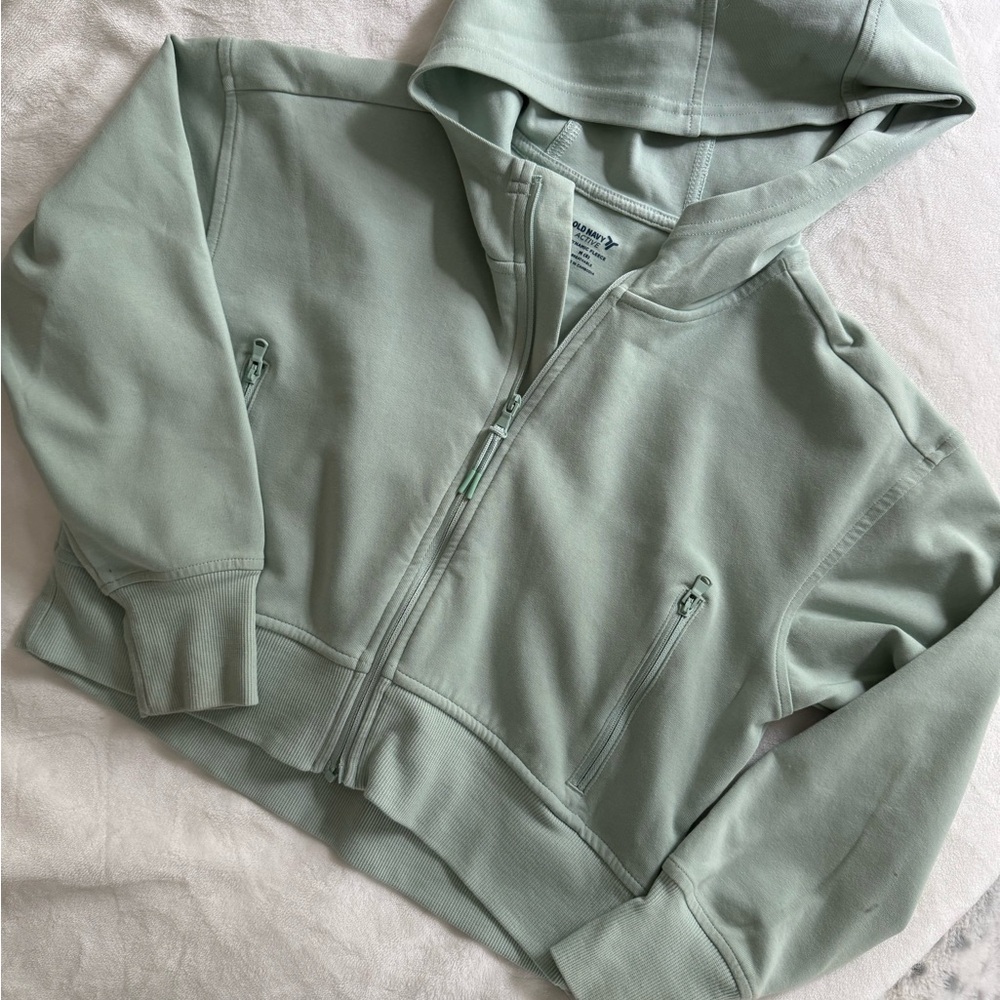 Old Navy Green Sweatshirt Relaxed Fit Hoodie